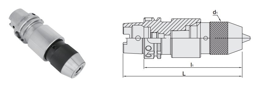 proimages/Products/Tool_holders/Others/Drill_Chuck_Adapter/HSK-SPU_figure..jpg