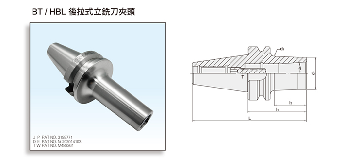 BT/HBL SLIM-FIT COLLET CHUCK