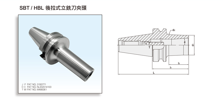 SBT/HBL SLIM-FIT COLLET CHUCK SBT/HBL SLIM-FIT COLLET CHUCK