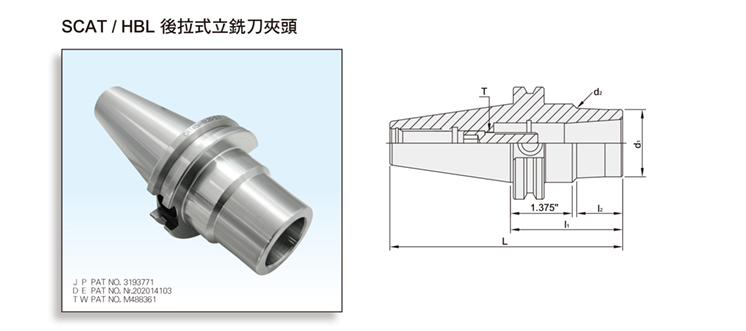 SCAT/HBL SLIM-FIT COLLET CHUCK SCAT/HBL SLIM-FIT COLLET CHUCK