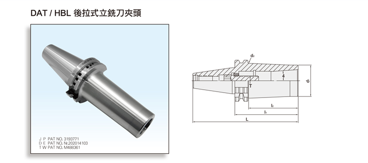 DAT/HBL SLIM-FIT COLLET CHUCK DAT/HBL SLIM-FIT COLLET CHUCK