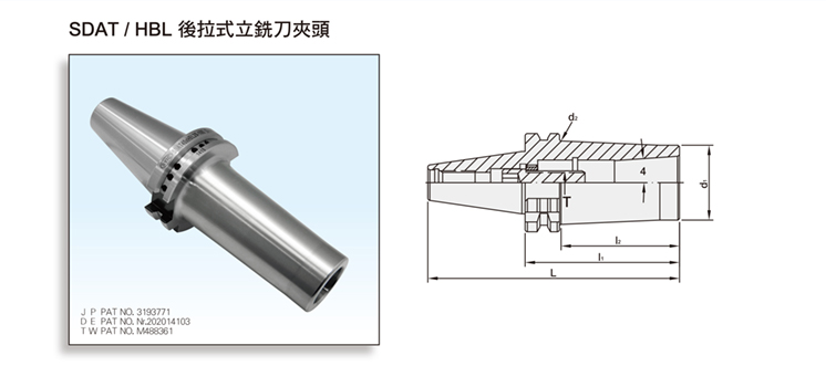 SDAT/HBL SLIM-FIT COLLET CHUCK SDAT/HBL SLIM-FIT COLLET CHUCK