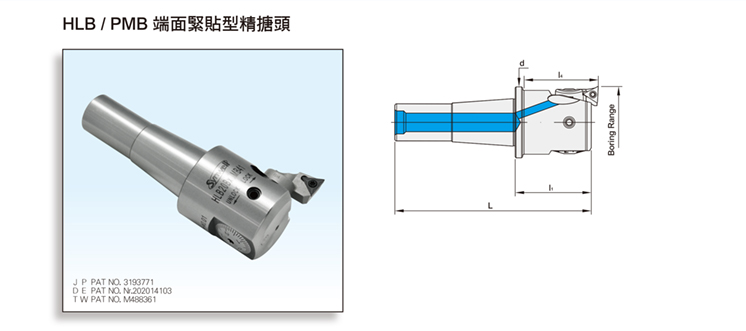 HLB/PMB FACE CONTACT TYPE FINISH BORING HEAD HLB/PMB FACE CONTACT TYPE FINISH BORING HEAD