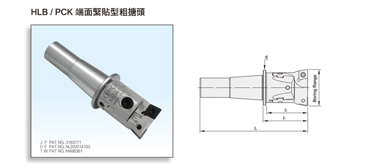 HLB/PCK FACE CONTACT TYPE ROUGH BORING HEAD HLB/PCK FACE CONTACT TYPE ROUGH BORING HEAD