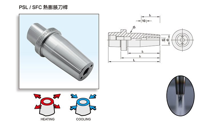 PSL/SFC SHRINK FIT CHUCK with CP coolant hole type PSL/SFC SHRINK FIT CHUCK with CP coolant hole type
