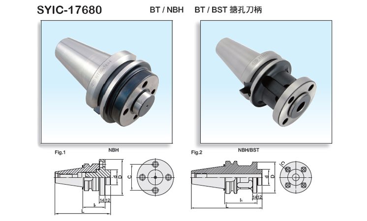 BT Boring Head Shank BT Boring Head Shank