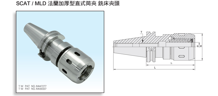 DualDRIVE+ SCAT/MLD Multi-Lock Milling Chuck DualDRIVE+ SCAT/MLD Multi-Lock Milling Chuck