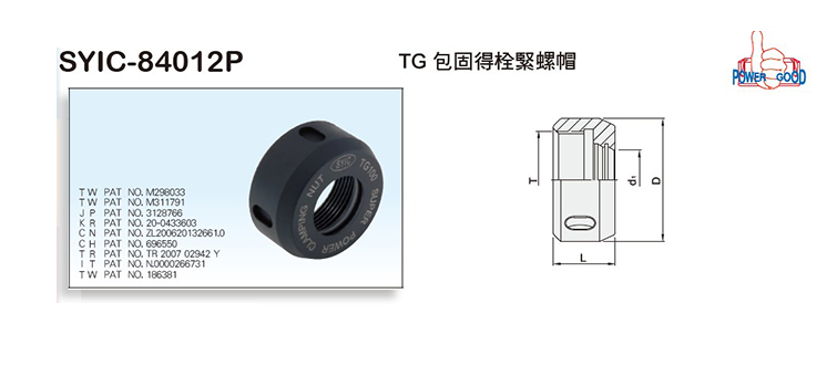 Power Good TG Clamping Nuts Power Good TG Clamping Nuts